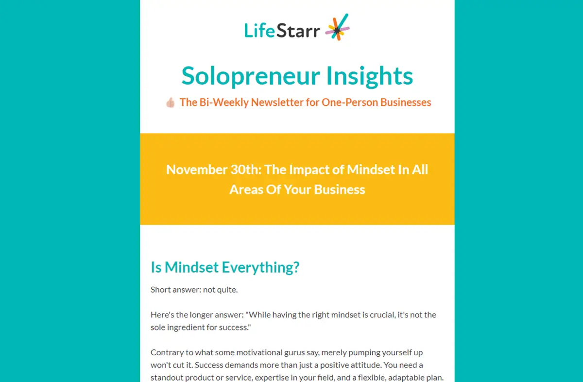 LifeStarr-Newsletter