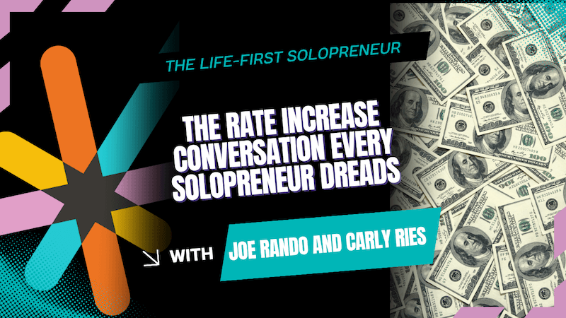 solopreneur rate increase